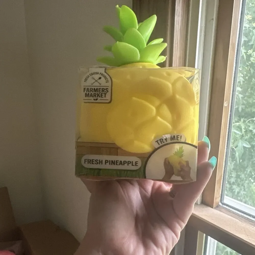 VIRAL Sunny Days Farmer’s Market Pineapple Squishy NEW Fidget Toy